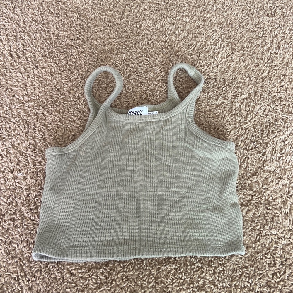 Green Princess Polly cropped tank